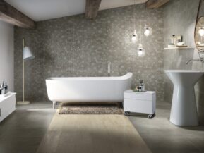Grå fliser badeværelse - Andia Taupe - Cristal Ceramicas - HL Keramik
