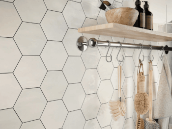 Hexagon Zellige White Glossy 108x124 Vaegfliser Miljoe Hl Keramik