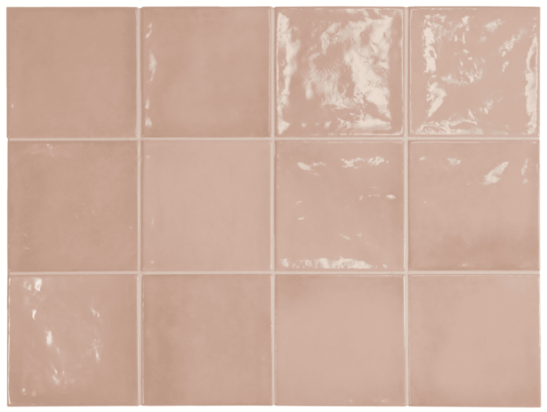 Village Square Warm - Vægfliser – Rose Gold