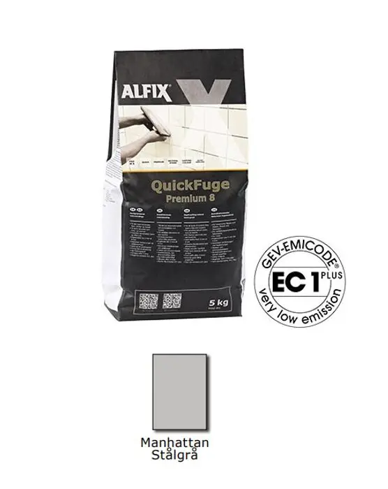 Alfix Quickfuge Premium 8 Staalgraa HL Keramik