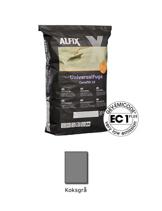 Alfix Universalfuge - Cerafill 10 - Koksgrå - HL Keramik Alfix Universalfuge Cerafill 10 Koksgraa HL Keramik