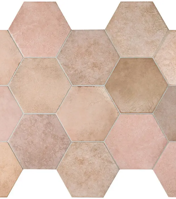 Hexagonfliser Heritage Rose HL Keramik