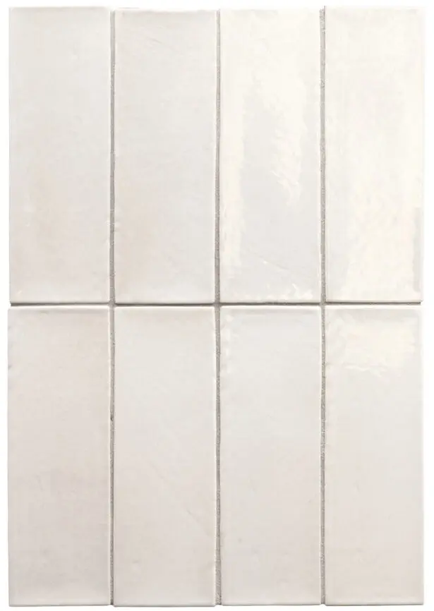 Miyako Gloss - Sildebensfliser - Vægfliser – White