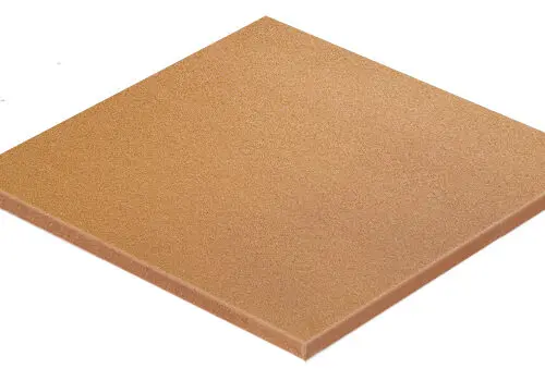 Uglaseret teglklinke i farven Terra Wheat, 24x24 cm, med gulflammende og naturligt rustikt udtryk