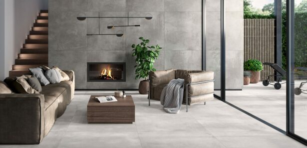 Beton Look Fliser Volcano Grey Miljoe 2 Gulvfliser Vaegfliser Hl Keramik
