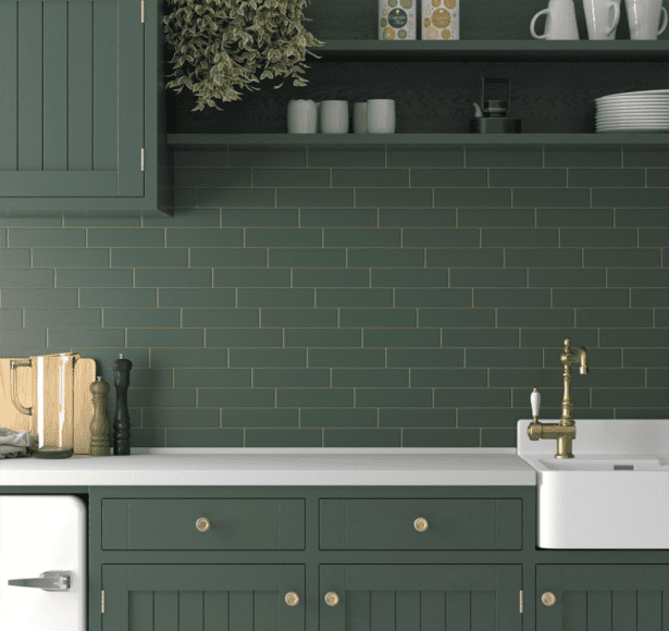 Vaegfliser Costa Nova Laurel Green Matt 5x20 Miljoe Hl Keramik