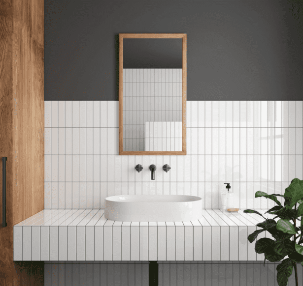 Vaegfliser Costa Nova White Gloss 5x20 Miljoe Hl Keramik