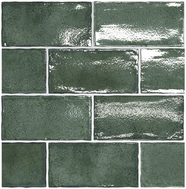Altea Rectangle - Vægfliser – Pine Green