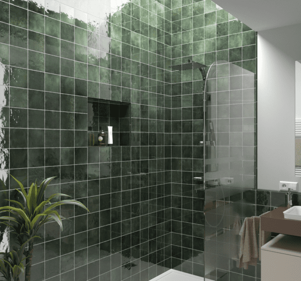 Vaegfliser Artisan Moss Green Equipe HL Keramik