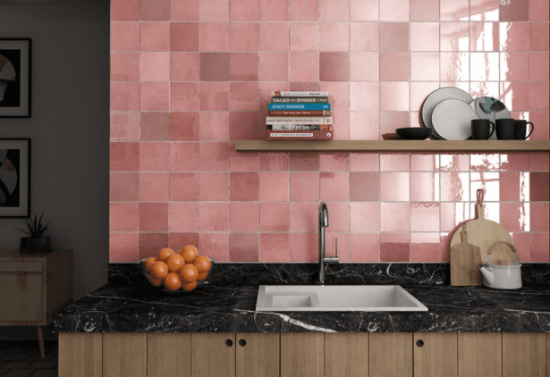 Vaegfliser Artisan Rose Mallow Equipe HL Keramik