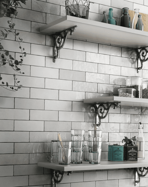 Sildebensfliser Vaegfliser Artisan White HL Keramik