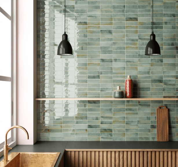 Vaegfliser Hanoi Celadon Equipe HL Keramik