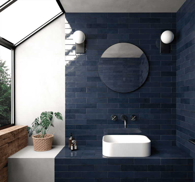 Vaegfliser Tribeca Blue Note Gloss 6x246 Miljoe Hl Keramik