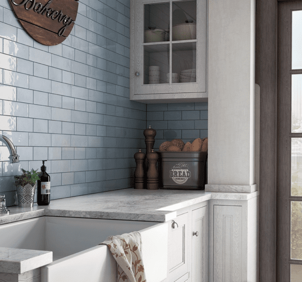 Vaegfliser Village Cloud Gloss 65x20 Miljoe Hl Keramik