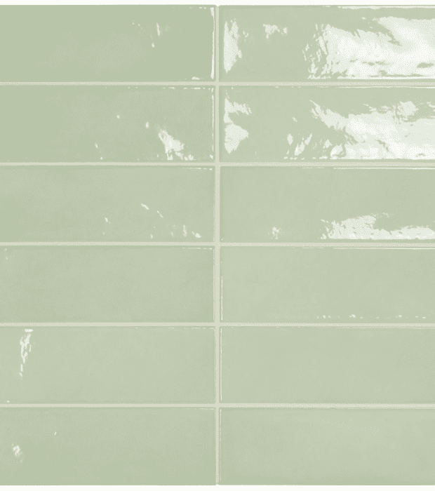 Village Rectangle Green - Sildebensfliser - Vægfliser