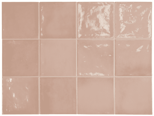 Village Square Warm - Vægfliser – Rose Gold