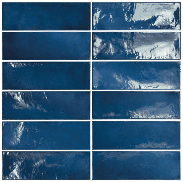 Village Rectangle Blue - Sildebensfliser - Vægfliser – Royal Blue