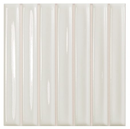 Sweet Bars Gloss - Mosaik Fliser - Vægfliser – White