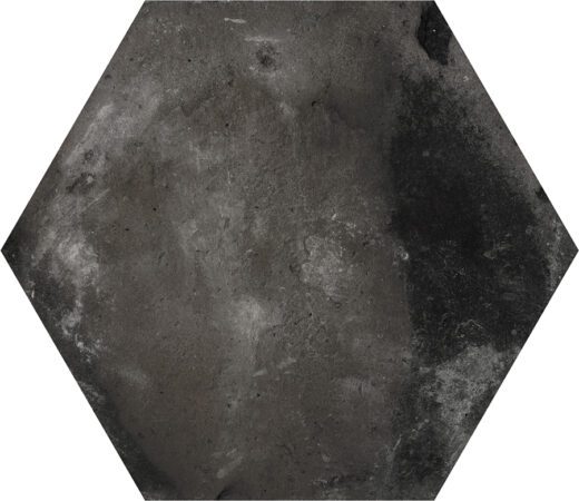 Hexagon Cottage Graphite Mat 14x16 Gulvflise Hl Keramik