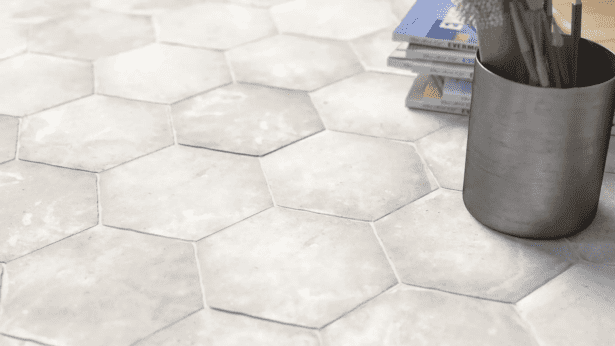 Hexagon Cottage White Mat 14x16 Miljoe Gulvflise Hl Keramik