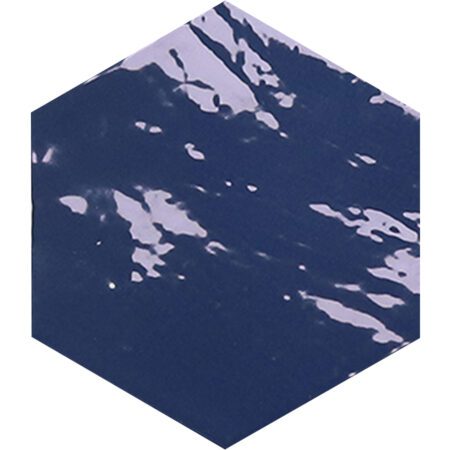Hexagon Zellige Cobalt Glossy 108x124 Vaegfliser Hl Keramik