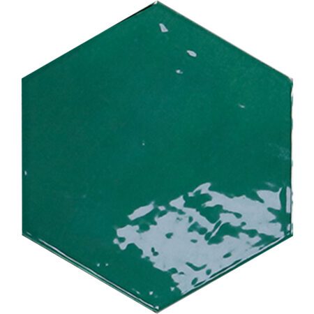 Hexagon Zellige Emerald Glossy 108x124 Vaegfliser Hl Keramik