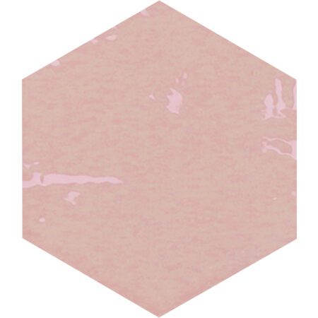 Hexagon Zellige Pink Glossy 108x124 Vaegfliser Hl Keramik