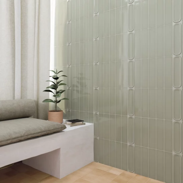 Sildebensfliser Aquarelle MintGrey WOW Vaegfliser Miljø HL Keramik