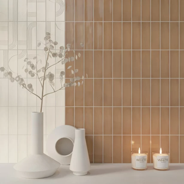 Sildebensfliser Vaegfliser Glow Caramel WOW Vaegfliser HL Keramik