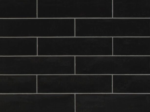 Color Art Brick - Sildebensfliser - Vægfliser – Black