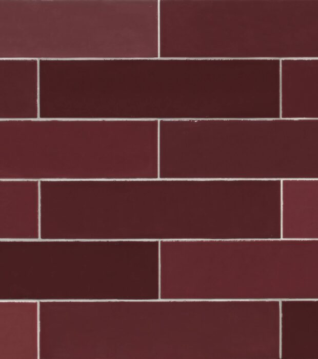 Sildebensfliser Vaegfliser Colour Art Burgundy 6x25 Gazzini HL Keramik
