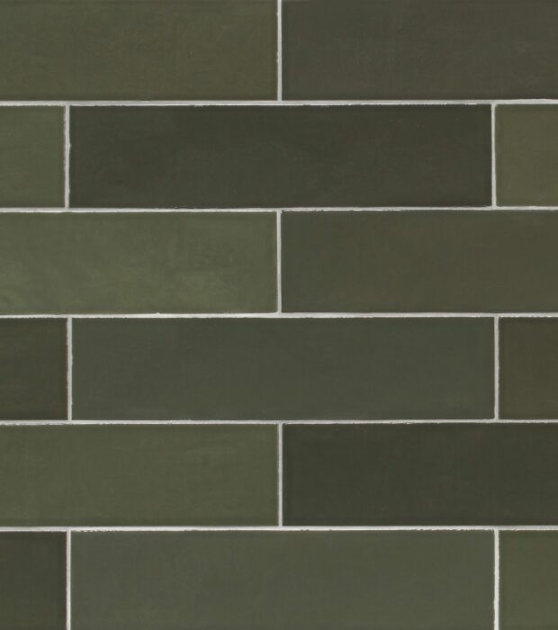 Sildebensfliser Vaegfliser Colour Art Deep Green 6x25 Gazzini HL Keramik