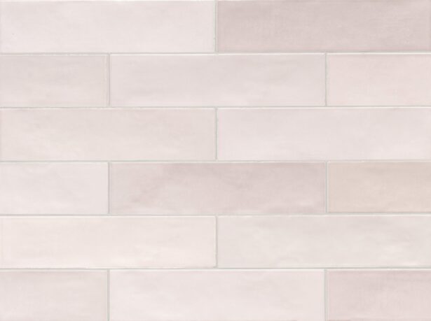 Color Art Brick - Sildebensfliser - Vægfliser – Light Pink