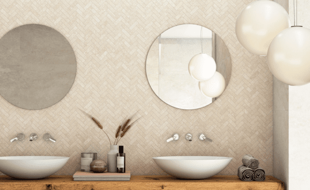 Sildebensfliser på net Thermae Honey Decor Miljø HL Keramik