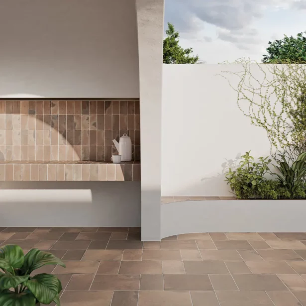 Terracotta Fliser Roots Rust 22x22 WOW Gulflise HL Keramik
