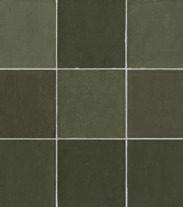 Vaegfliser Colour Art Deep Green 12.5x12.5 Gazzini HL Keramik