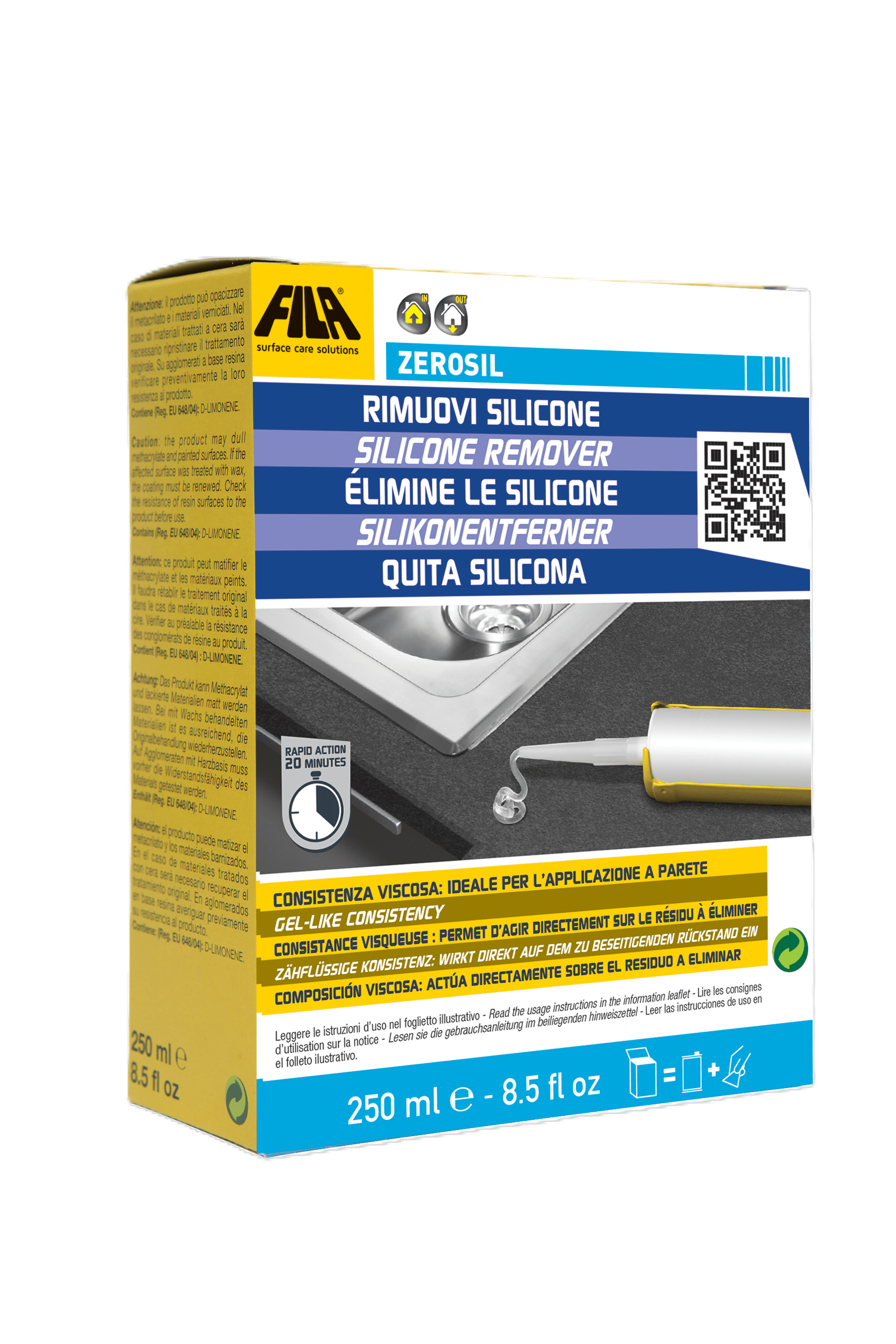 Fila Zerosil 250 ml - Silikonefjerner - HL Keramik Fila Zerosil 250 ml