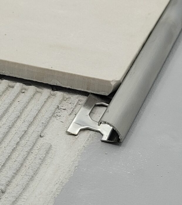 Afslutningsprofil til fliser boerstet staal kvart