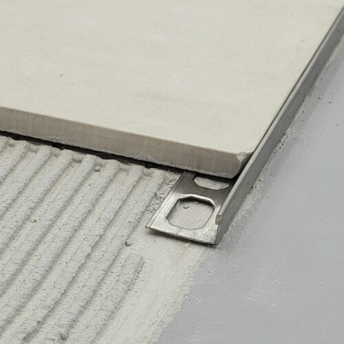 Afslutningsprofil til fliser boerstet staal lige