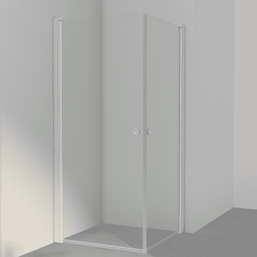 Bruseloesning-Linc-Angel-INR-Hvid-Klar-Glas-Uden-Pile-HL-Keramik Bruseloesning Brusekabine Klar Glas Hvid HL Keramik