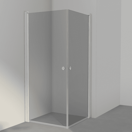 Bruseloesning-Linc-Angel-INR-Hvid-Roegfarvet-Glas-Uden-Pile-HL-Keramik Bruseloesning Brusekabine Roegfarvet Glas Hvid HL Keramik