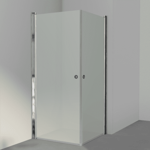 Bruseloesning Brusekabine Frostet Glas Poleret Alu HL Keramik