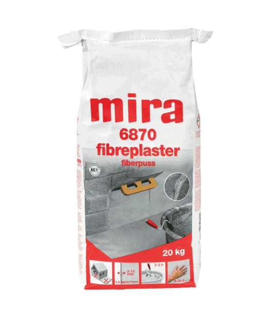 Mira 6870 20 kg - Fiberforstærket Pudsemørtel