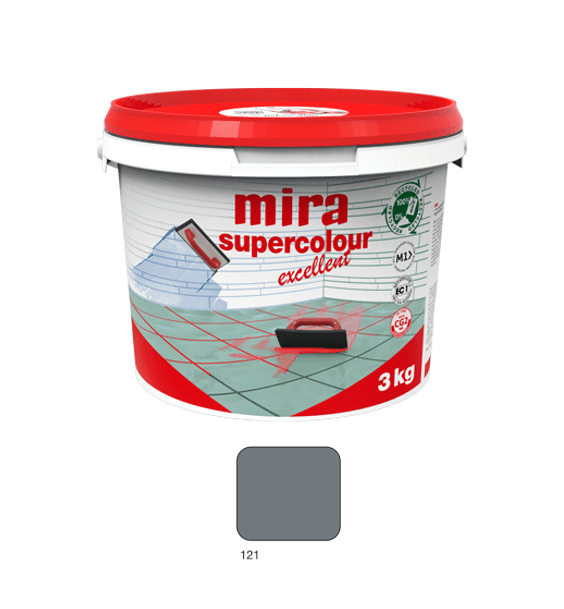 Mira Supercolour Excellent 121 - 3 kg - Fugemasse til fliser