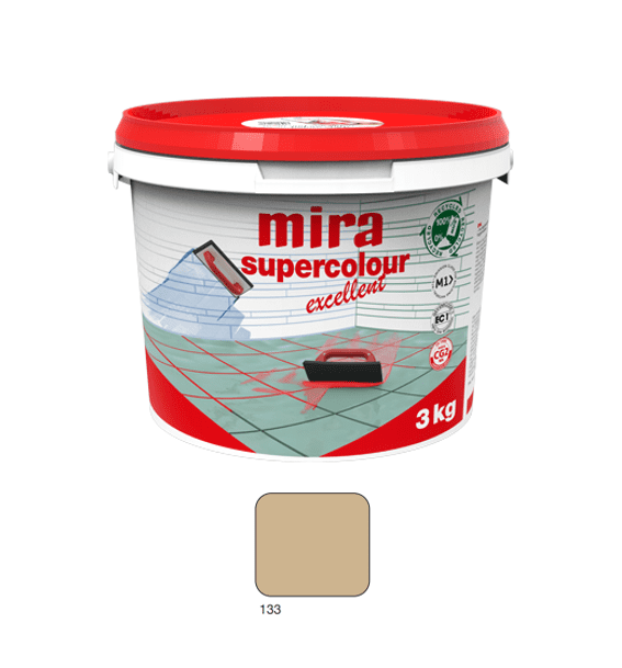 Mira Supercolour Excellent 133 - 3 kg - Fugemasse til fliser