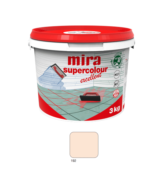 Mira Supercolour Excellent 192 - 3 kg - Fugemasse til fliser
