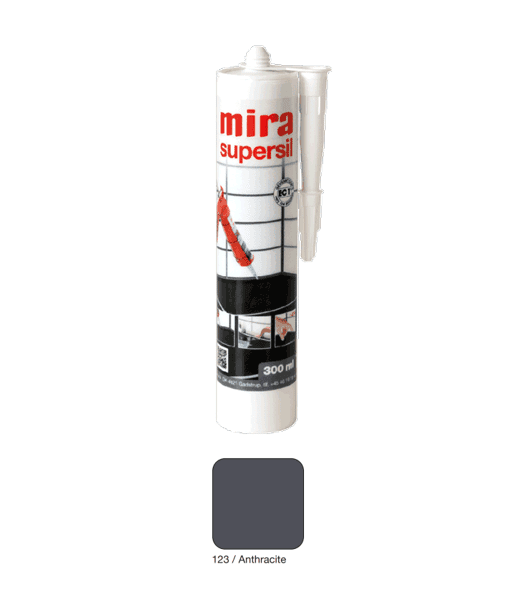 Mira Supersil 123 Anthracite - Sanitetssilicone