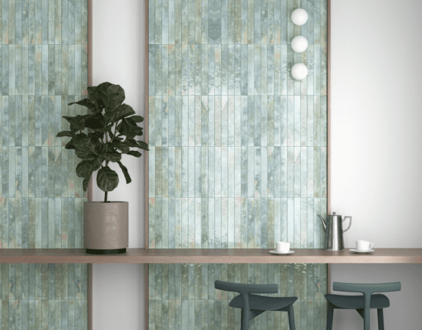 Vaegfliser Bali Aqua 5x40 Hl Keramik Miljoe