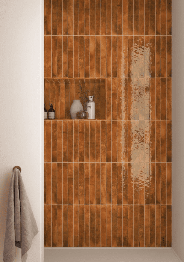Vaegfliser Bali Ginger 5x40 Hl Keramik Miljoe Brus