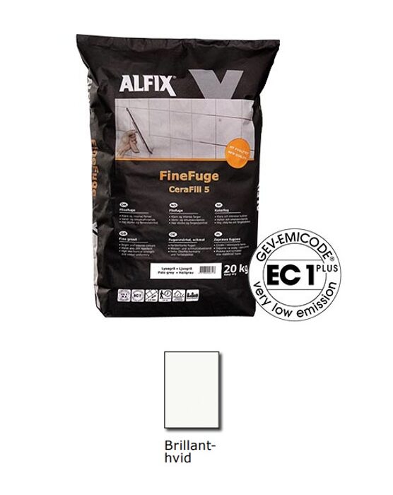 Alfix Finefuge Cerafill5 Brilliant Hvid HL Keramik